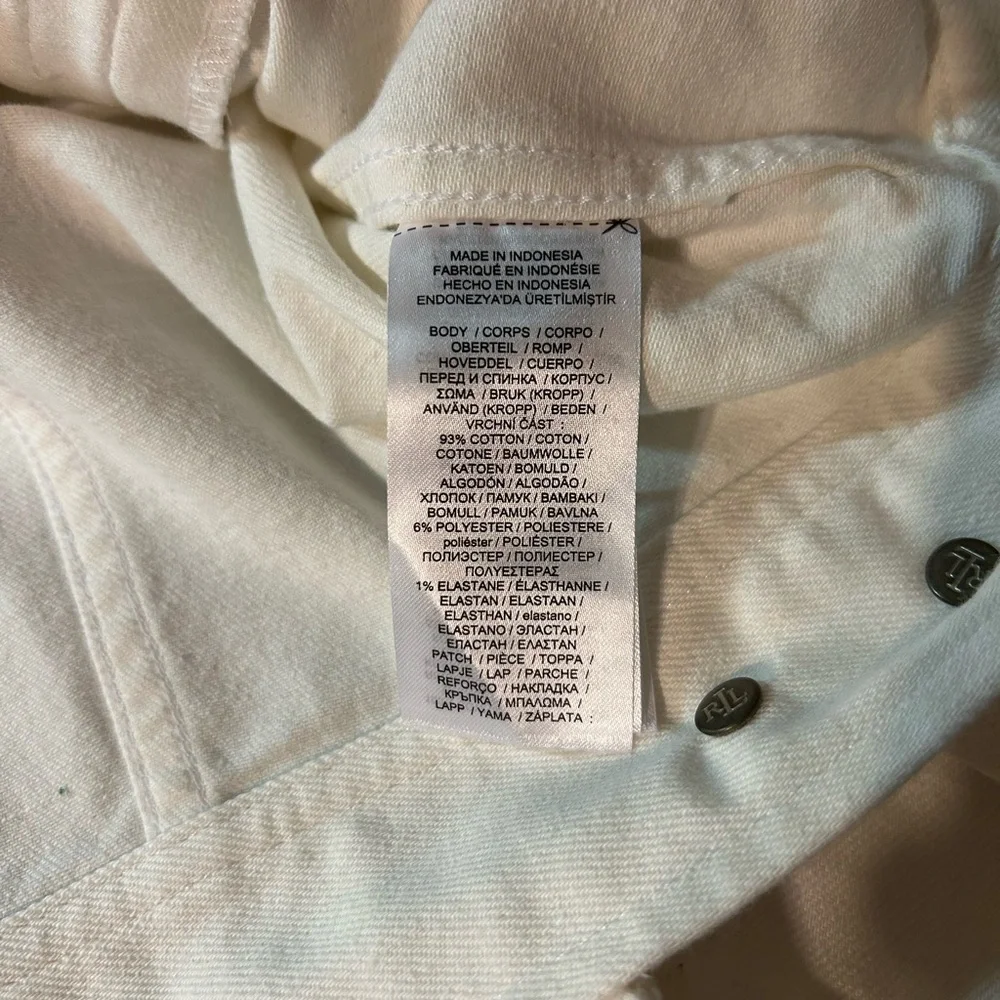 Women's Ralph Lauren white Denim Jacket - XL - Picture 3 of 8